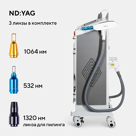 Неодимовый лазер + Элос эпилятор Lasertech COMBINE Premium Edition в Биробиджане
